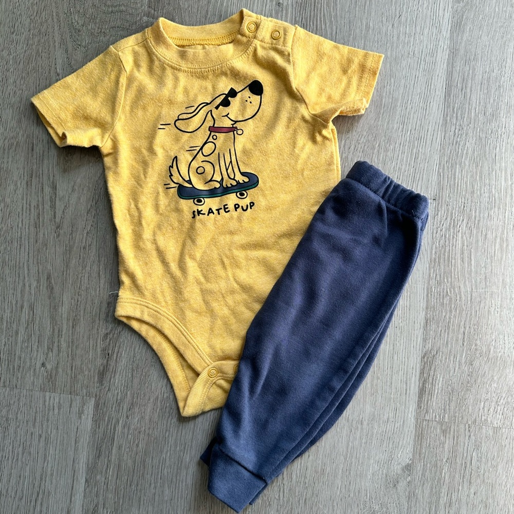 Garanimals Yellow and Blue Kids Matching Set